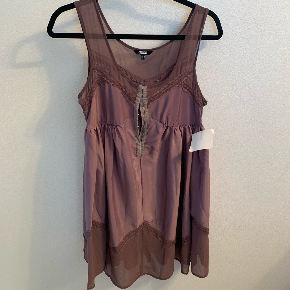 ASOS Purple Babydoll Dress, NWT